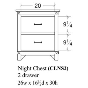 Cedar Lakes Night Chest by Amish Crafted by Noah Bontrager