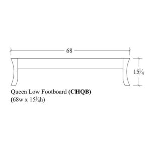 Chandler Queen Low Footboard by Amish Crafted by Noah Bontrager