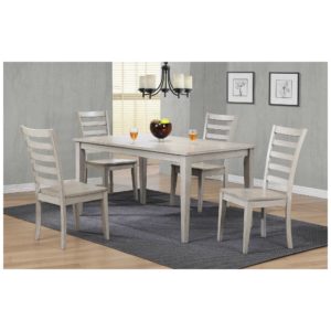 Carmel 5-Piece Dining Set (Gray) by Winners Only