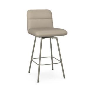 Niles 12 Swivel Stool (without memory return) Upholstered Seat and Backrest by 41351 Amisco
