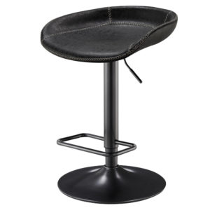 Roger Adjustable Barstool (Vintage Black) by New Pacific Direct