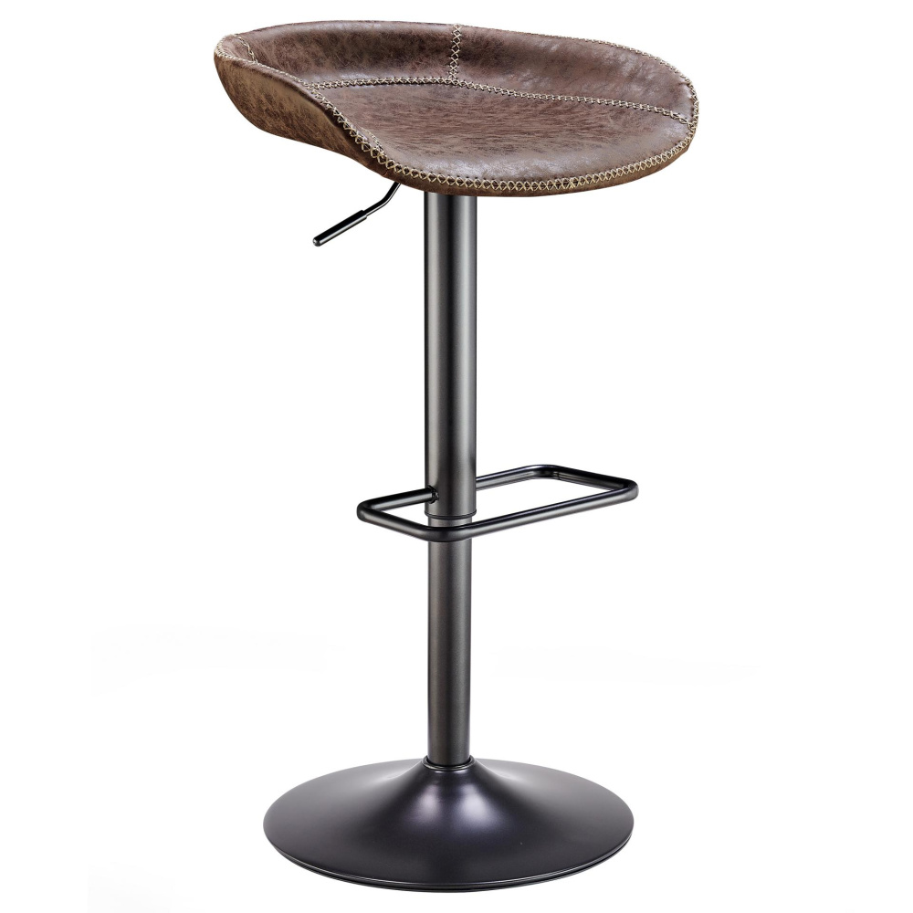 Rogue Adjustable Barstool (Vintage Coffee Brown) by New Pacific Direct ...