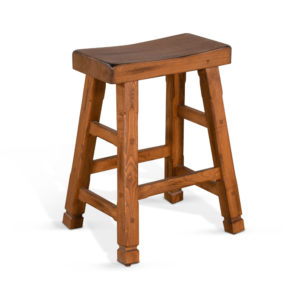Sedona Saddle Seat Barstool by Sunny Designs – Your Choice 24″ Counter or 30″ Bar