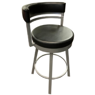 Ronny 26″ or 30″ Swivel Stool w/ Cushion Seat (Magnetite/Licorice) ~ 41442 by Amisco