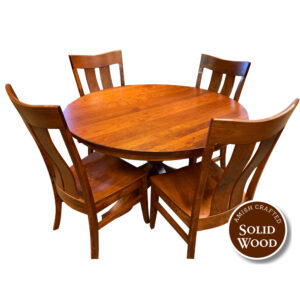 5-Piece Solid Cherry (Parkdale/Lincoln) Amish Crafted Dining Set by Simply Amish