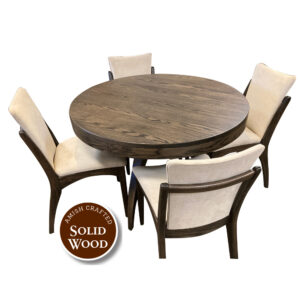 5-Piece Solid Oak (Madrid) Amish Crafted Dining Set by Noah Bontrager