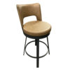 Brock 26" or 30" Swivel Stool w/ Cushion Seat (Metallo/Fossil) ~ 41435 by Amisco