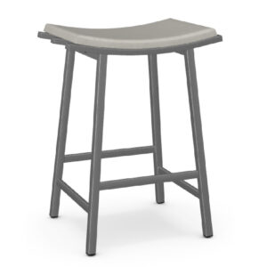 Nathan 26″ or 30″ Non Swivel Stool w/ Cushion Seat (Dayglam/Limestone) ~ 40033 by Amisco