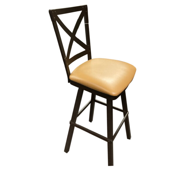 Kent 26" or 30" Swivel Stool w/ Cushion Seat (Oxidado/Carmello) ~ 41528 by Amisco