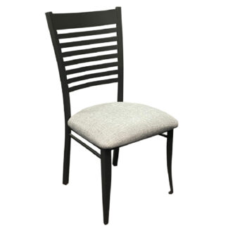 Edwin Dining Chair w/ Cushion Seat (Black/Darkness) ~ 35198 by Amisco