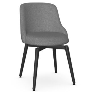 Giulia Swivel Chair Upholstered Seat and Backrest ~30537 by Amisco