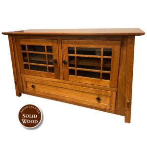 McCoy Solid Quartersawn Oak TV Console (Michaels Cherry) by Simply Amish
