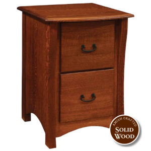 Montana Quartersawn White Oak Amish Crafted 2 Drawer File Cabinet (OCS 113 Michaels Cherry) by Ashery Oak