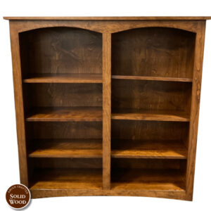 Shaker Sap Cherry Amish Crafted 48″ Bookcase (OCS 113 Michaels Cherry) by Ashery Oak