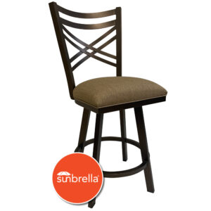 Raleigh 26″ or 30″ Outdoor Swivel Barstool (Pebble Stone/Dupione Latte) by Wesley Allen