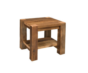 Timber Ridge End Table with Shelf by Urban Barnwood