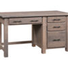 Barn Floor Single Pedestal Desk by Ashery Oak