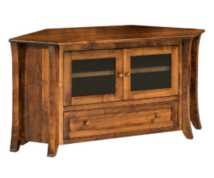 Caledonia Flat Screen TV Corner Cabinet by Crystal Valley Hardwoods