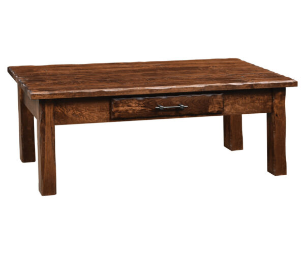 Hand Hewn Coffee Table by Ashery Oak