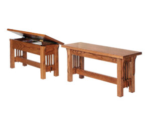 Landmark Mission Benches by Crystal Valley Hardwoods
