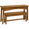 McCoy Open Nesting Sofa Table And Bench by Crystal Valley Hardwoods