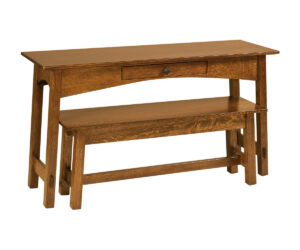 McCoy Open Nesting Sofa Table And Bench by Crystal Valley Hardwoods