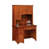 Modern Shaker Student Desk with Hutch by Ashery Oak