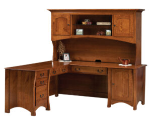 Montana “L” Desk with Hutch by Ashery Oak