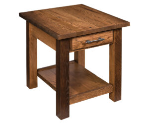 Reclaimed Barn Wood End Table by Ashery Oak