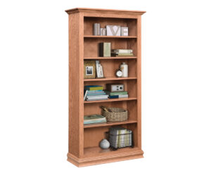 Traditional Open Bookcase by Ashery Oak