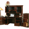 Traditional Desk with Hutch by Ashery Oak