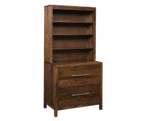 Vienna Lateral File Cabinet with Bookshelf Top by Ashery Oak