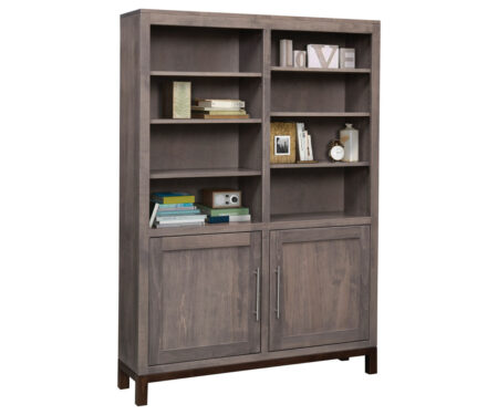 72″ Vienna Bookcase with Doors by Ashery Oak