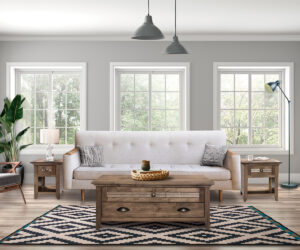 Cottage Living Room Collection by Crystal Valley Hardwoods