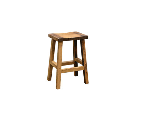 Bar Stool with Scooped Seat by Urban Barnwood