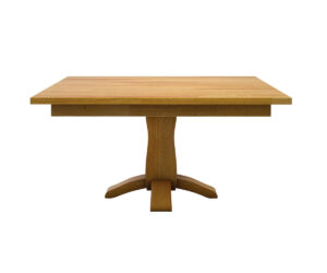 Beveled Shaker Single Pedestal Table by Hermie’s Table Shop