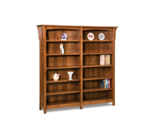 Bridger Mission Double Bookcase by Forks Valley