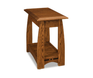 Boulder Creek Chair Side End Table by Forks Valley