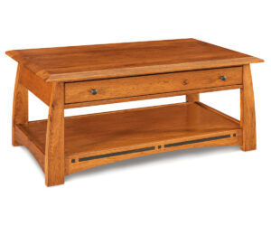 Boulder Creek Coffee Table with Drawer by Forks Valley