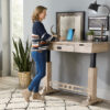 Craftsman Electric Sit-to-Stand Writer's Desk by Forks Valley