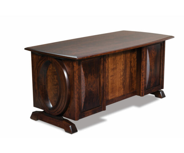 Saratoga Curved Top Desk by Forks Valley