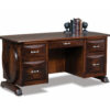 Saratoga Curved Top Desk by Forks Valley