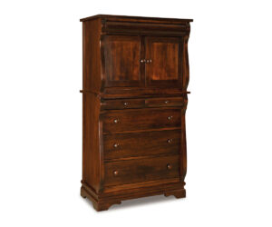 Chippewa Sleigh Chest Armoire by J&R Woodworking