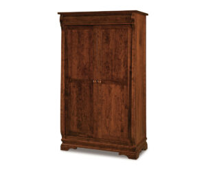 Chippewa Sleigh Wardrobe Armoire by J&R Woodworking