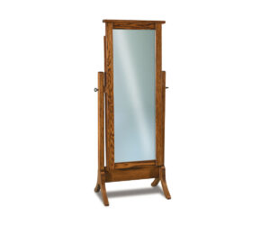 Flush Mission Cheval Mirror by J&R Woodworking