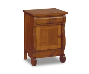 Old Classic Sleigh Nightstand by J&R Woodworking