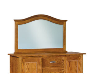 Shaker Arched Crown Top Chest Mirror by J&R Woodworking