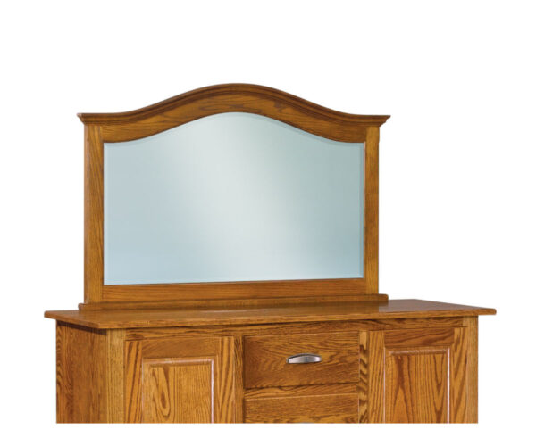 Shaker Arched Crown Top Chest Mirror by J&R Woodworking