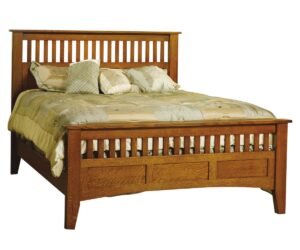 Antique Mission Bed by Nisley Cabinets LLC