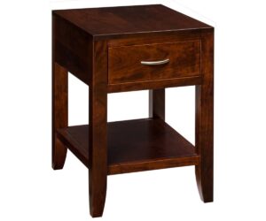 Barrington End Table with Shelf by Nisley Cabinets LLC